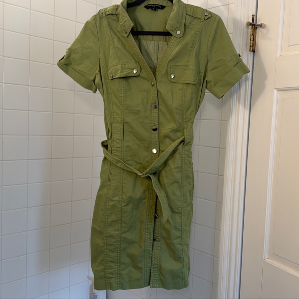 Sharagano 14  Green dress with belt